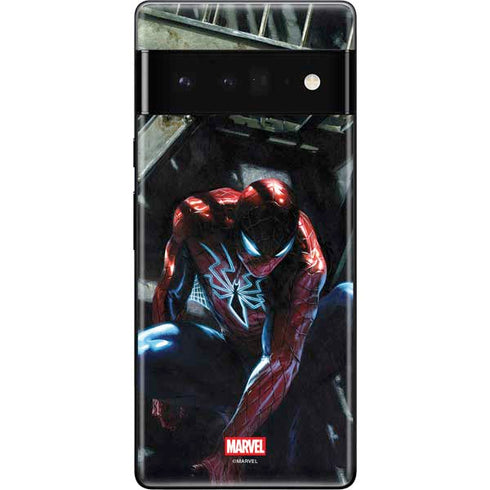 Marvel Spiderman New Suit Spiderman Google Pixel 6 Pro Skin